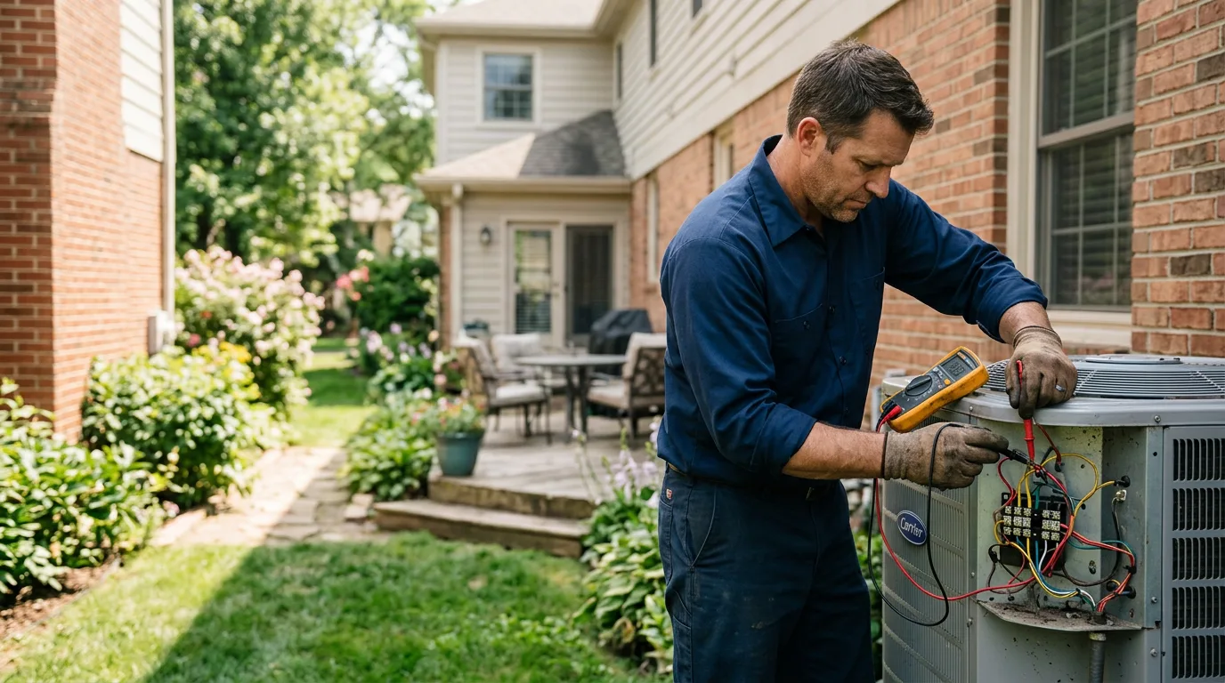 HVAC technician working near La Jose, PA